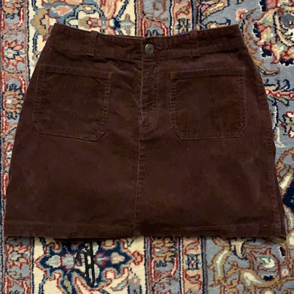 A GAP corduroy mini skirt.